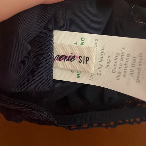 NWOT Aerie Picnic Lace Triangle Bralette - Picture 6 of 6